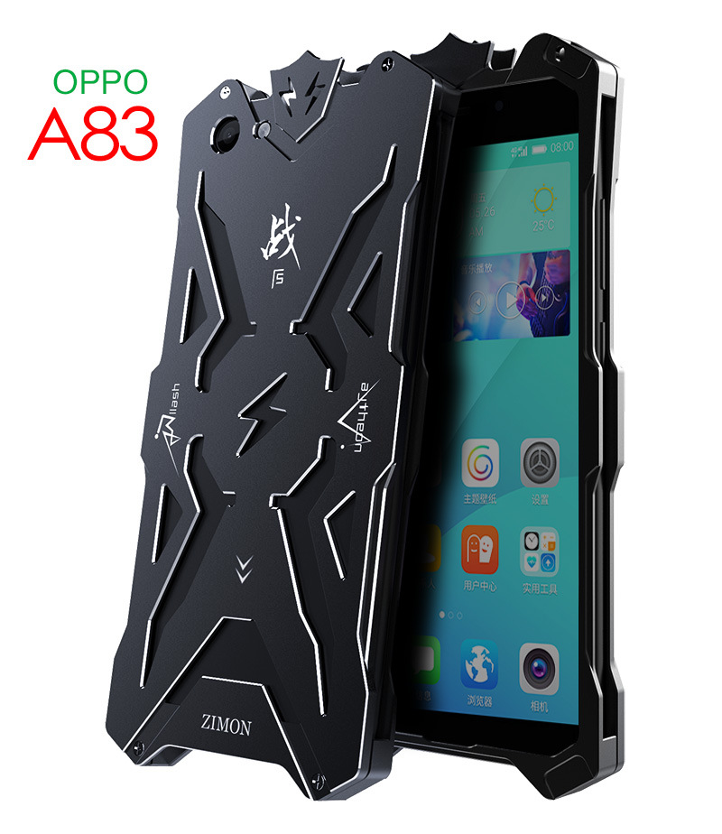 SIMON THOR Aviation Aluminum Alloy Shockproof Armor Metal Case Cover for OPPO A83