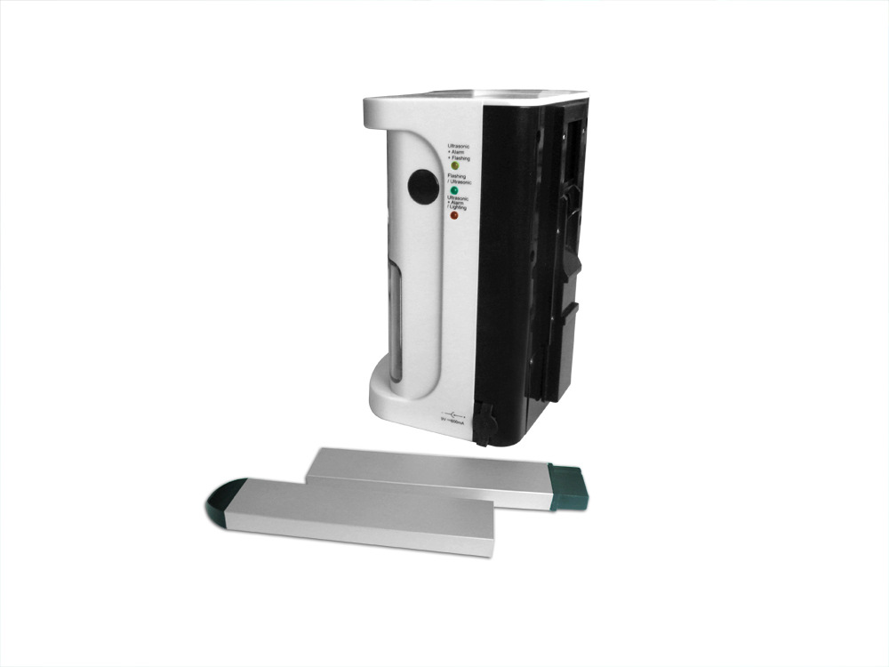 奥讯室外多功能超声闪光警报动物驱赶器9V电池或适配器供电