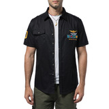 Трендовая модная спортивная хлопковая рубашка для отдыха, 2022, короткий рукав, в американском стиле, с вышивкой, в корейском стиле