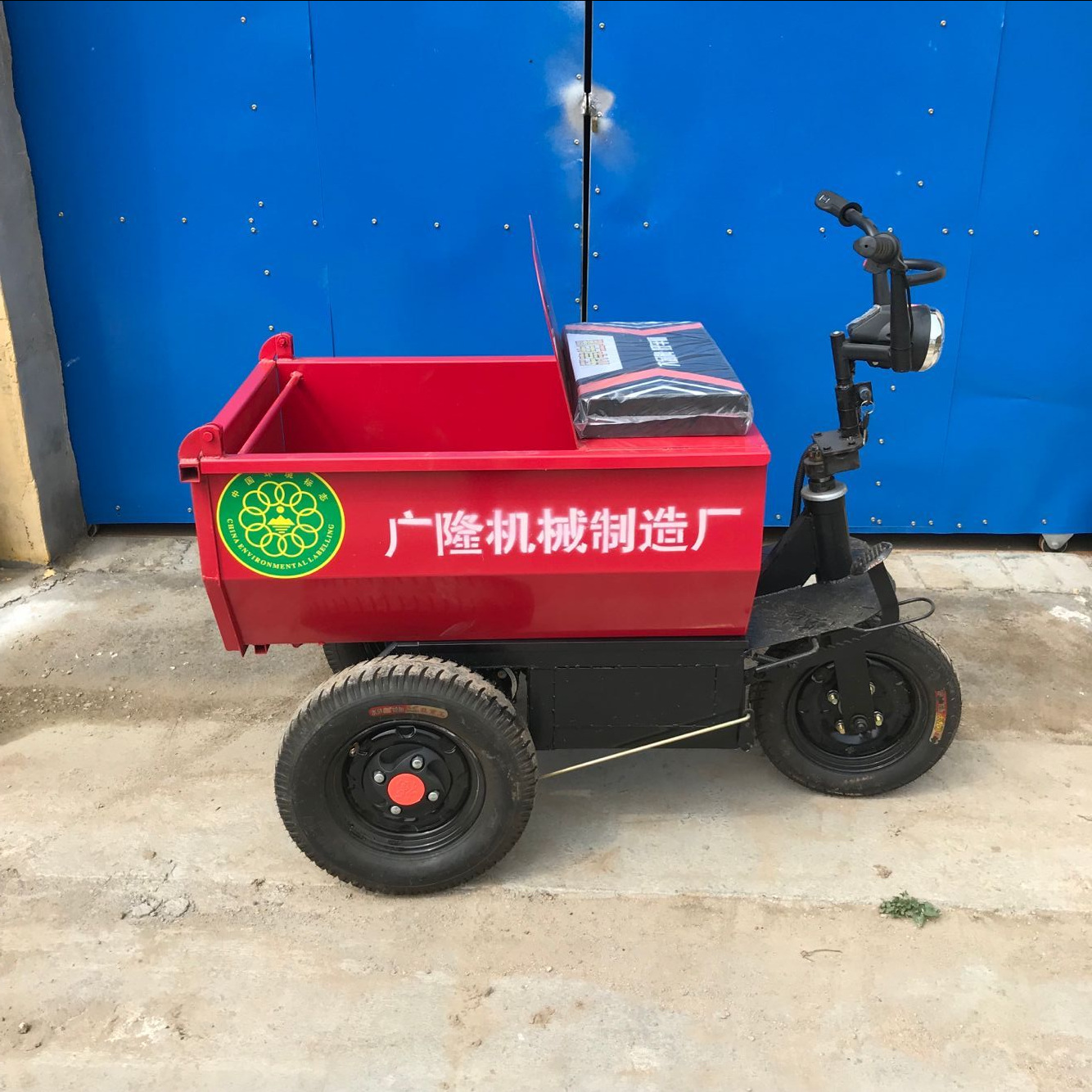 騎式三輪車小型工地拉灰拉混凝土養殖清糞農用室內裝修清潔專用車