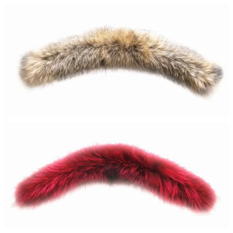 原产地大营镇批发超大星星款貉子毛领毛条狐狸毛 羽绒服皮草辅料|ms