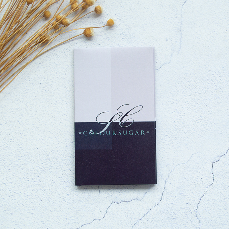 三折封套信封售后服务卡西式折叠请柬上光烫金感谢信退换货卡定制