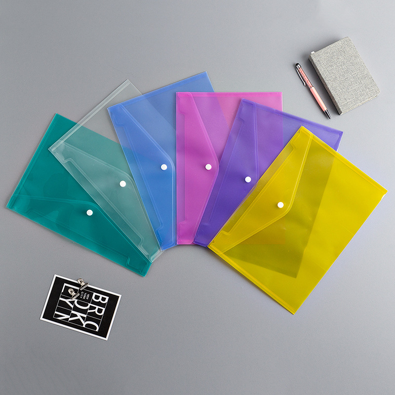 Source factory wholesale A4 plastic PP file bag transparent A5 based…