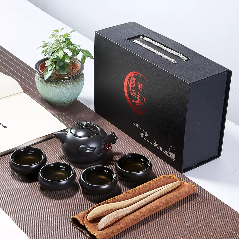 汽车4S店珠宝店送礼公司定制开业纪念品商务定制LOGO茶具套装茶杯