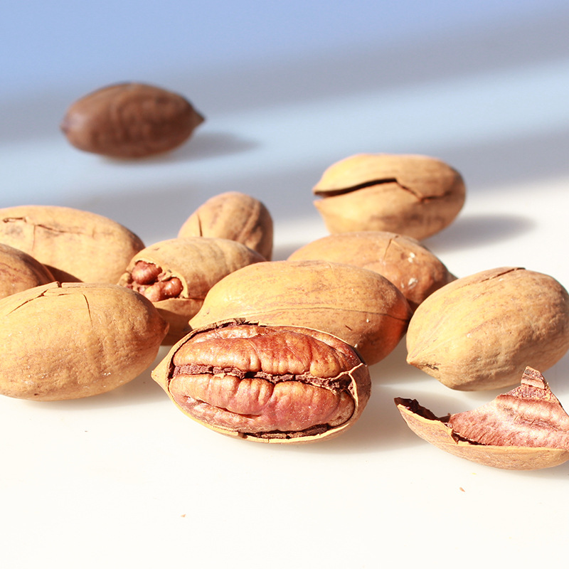 奶油味碧根果 山核桃500g 坚果炒货长寿果