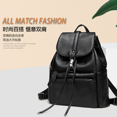 女包雙肩包2023新款韓版防盜荔枝紋大容量時尚休閒旅行背包潮代發