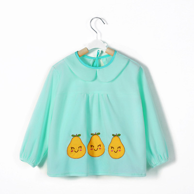 direct deal Baby gowns Female baby Diamond velvet waterproof Autumn and winter Dressing Twists children Smock