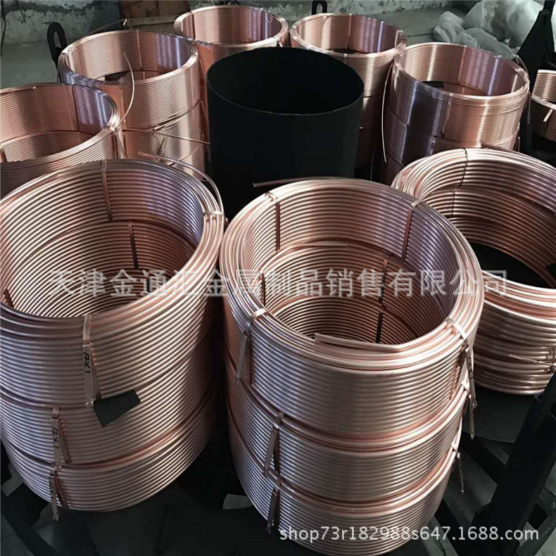 供应医用环保厚壁软态5*0.5 16*2 8*2mm氧气管道紫铜盘管