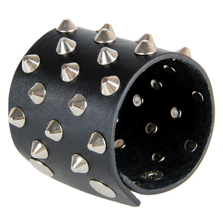 Retro bracelet for martial arts, leather wristband, European style, punk style
