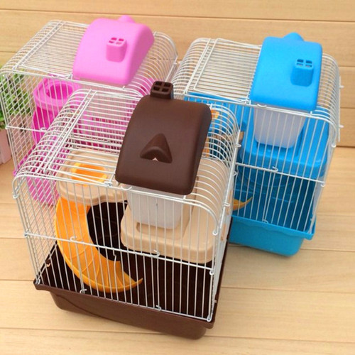 Hamster Cage Small Castle Hamster Supplies Villa Small Castle Double Layer with House (Factory Origin)