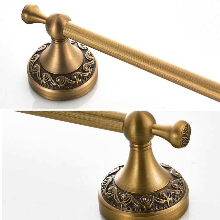 F8301全铜复古毛巾杆单杆毛巾架批发生产外贸一件代发(9)