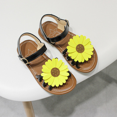 童鞋批发2018时尚儿童凉鞋新款夏季韩版太阳花女童公主鞋中大童潮