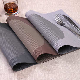 新款环保提花PVC餐垫 欧式盘垫碗垫3种西餐图案系列特斯林桌垫