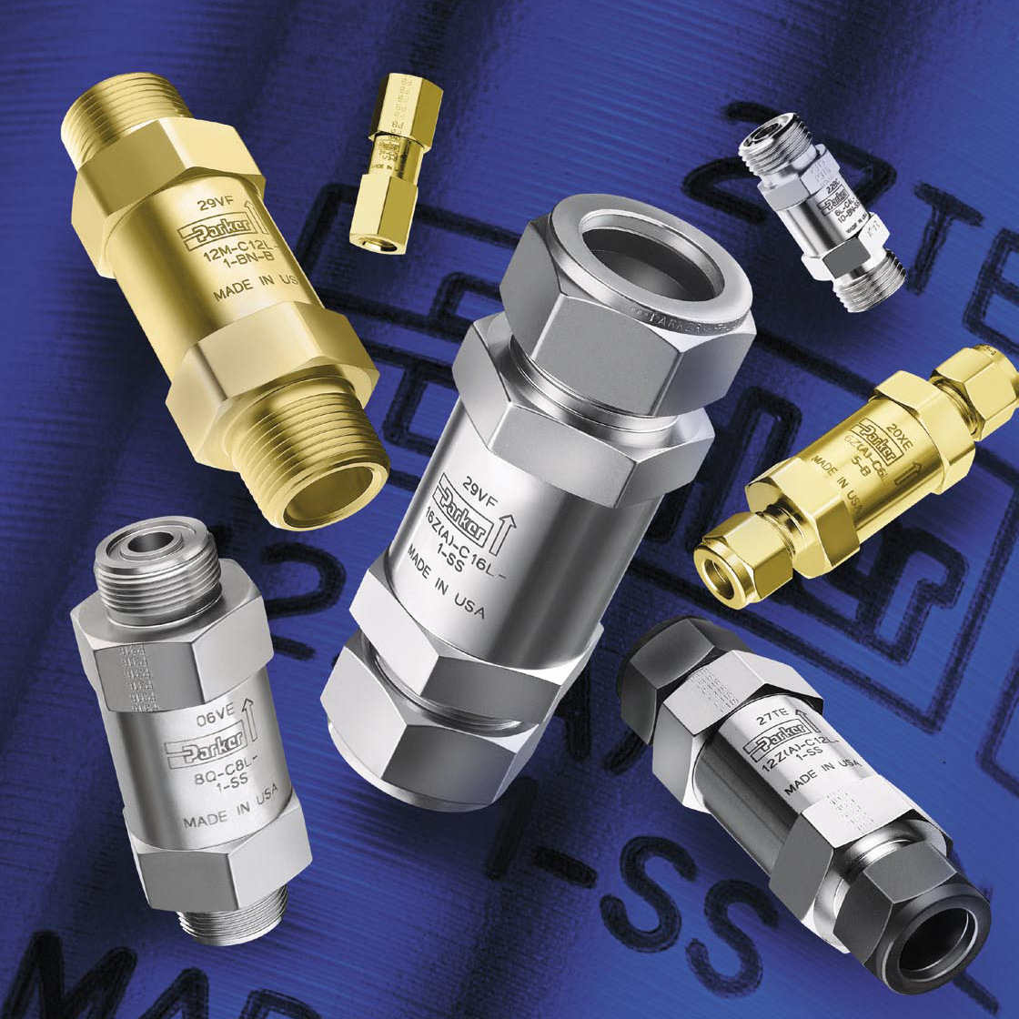 PARKER 派克 不锈钢单向阀 止回阀