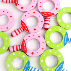 沃迪木製兒童放大鏡新品益智玩具新奇特禮品亞馬遜幼兒園科教