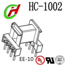 【皓成】 EE10 HC-1002 PA66卧式高频线圈骨架 变压器骨架线架