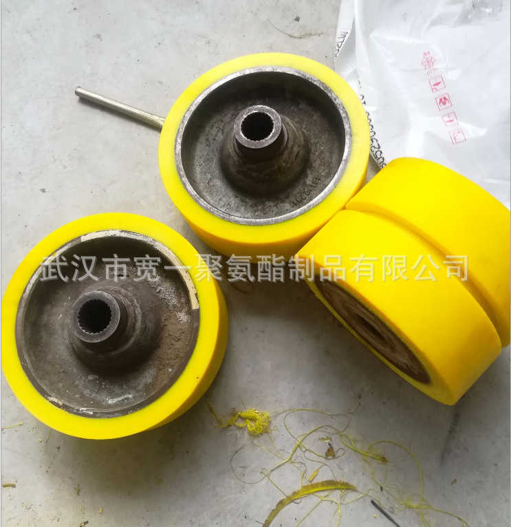 供应内蒙古自动化设备用胶轮包胶，滚轮包胶