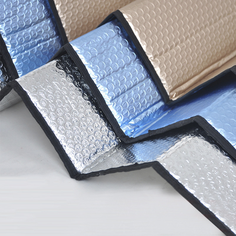 汽車遮陽擋 5層加厚太陽擋 遮陽鋁箔氣泡隔熱多規(guī)格 收納袋包裝