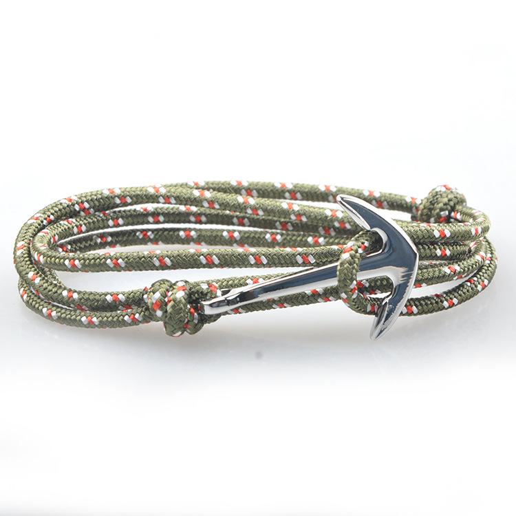14g Weight Bracelets Classification Alloy, rope Chain Material 1 Piece Quantity Daily, Street Occasion Alloy, rope Material Anchor Pattern Men's Gender Layered Design Casual, Retro, Simple Style Style Casual Retro Simple Style Anchor Alloy Rope Layered Men's Bracelets Men's Chain Bracelets 1