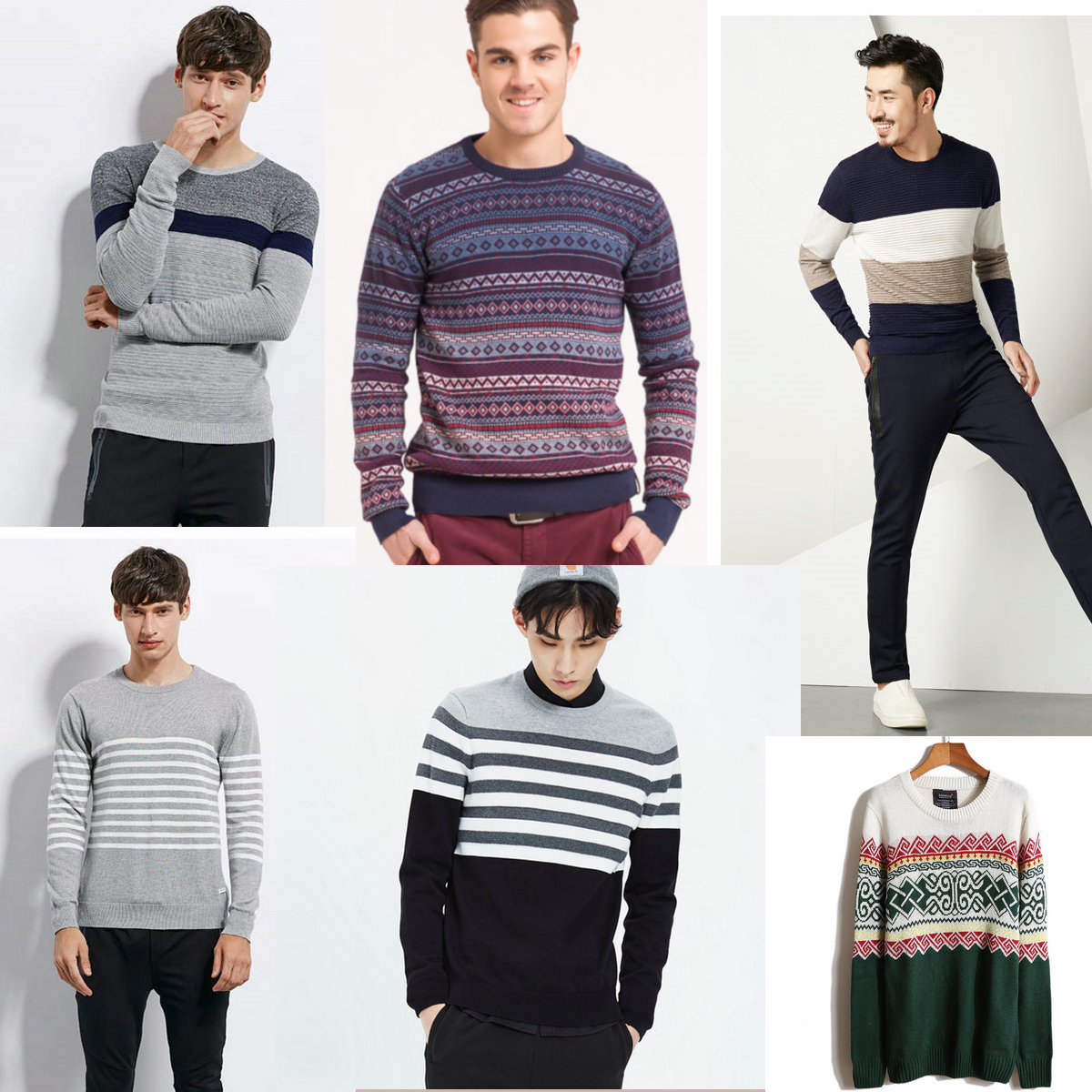 潮流加厚库存开衫杂款毛衣 特价地摊货源男装厚毛衣外套男士低价