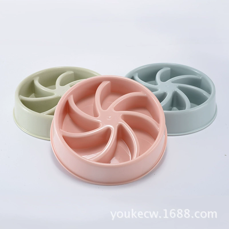 Домашнее Животное учится есть медленный корм миска для собак пластиковая собака против удушья Чаша творческий милый нескользящий коврик производители чаш оптом