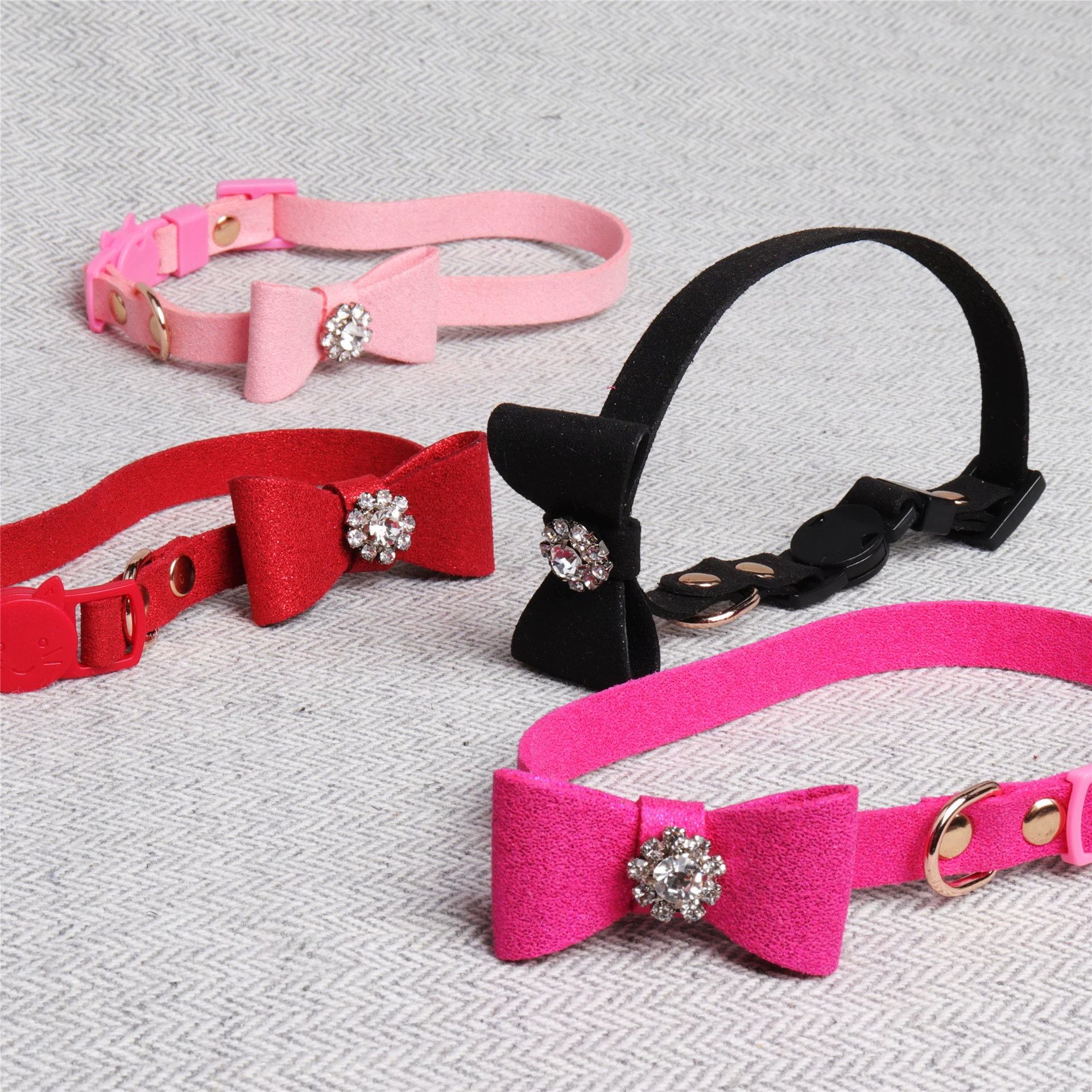 Амингер Pet воротник из микрофибры Pet Лук Воротник дрель кошачий воротник