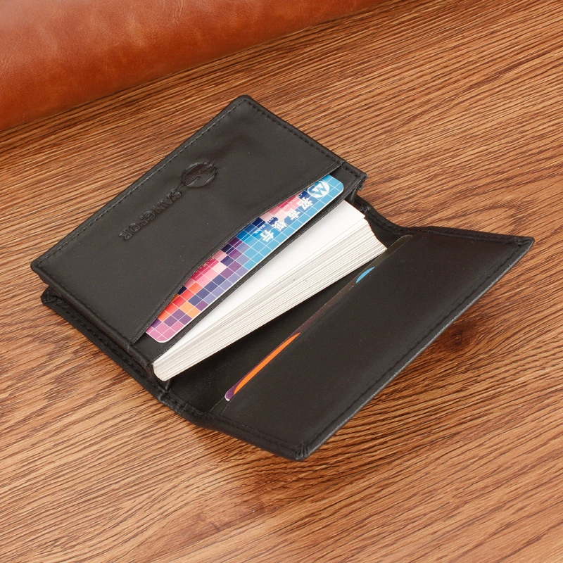 Polyurethane woven capacious card holder for business cards