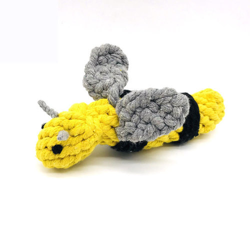 Pet Cotton Rope Toy for Chewing and Abrasion, Suitable for Small and Medium Dogs, Teddy Bear Style, Silent, Cute Animal Shape