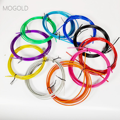 定制加工多股钢丝绳PVC  PU抗拉伸负重备用竞速七彩颜色跳绳