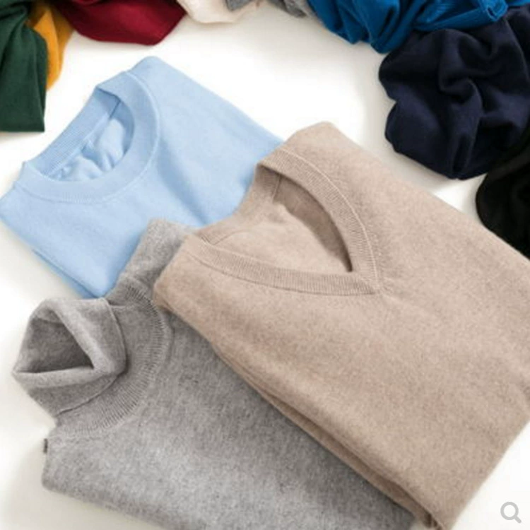 Вязаный solid тонкий свитер для отдыха, круглым вырезом, oversize