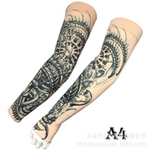 直播供货360无痕纹身冰袖 钓鱼运动高尔夫 防晒袖套 手臂套大花臂