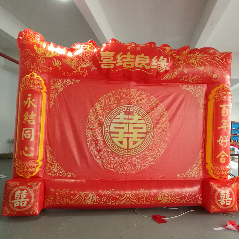 批发婚庆充气拱门 庆典活动充气气模拱门 可定制牛津布气模拱门