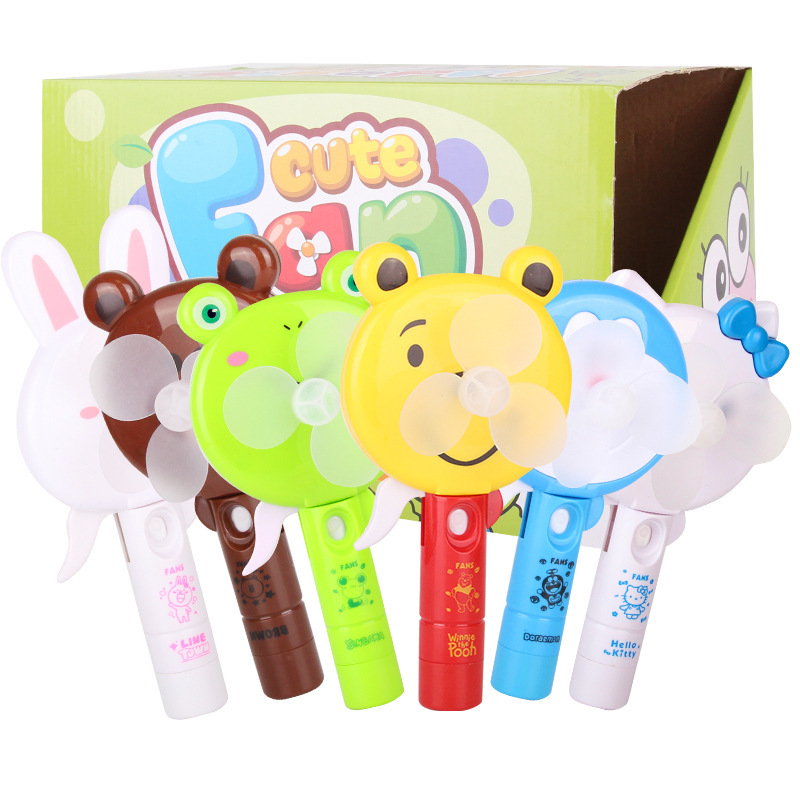 Best Sellers new pattern summer Hand pressure Spray Fan children Cartoon Hand shake Portable hold Manual originality Mini Fan