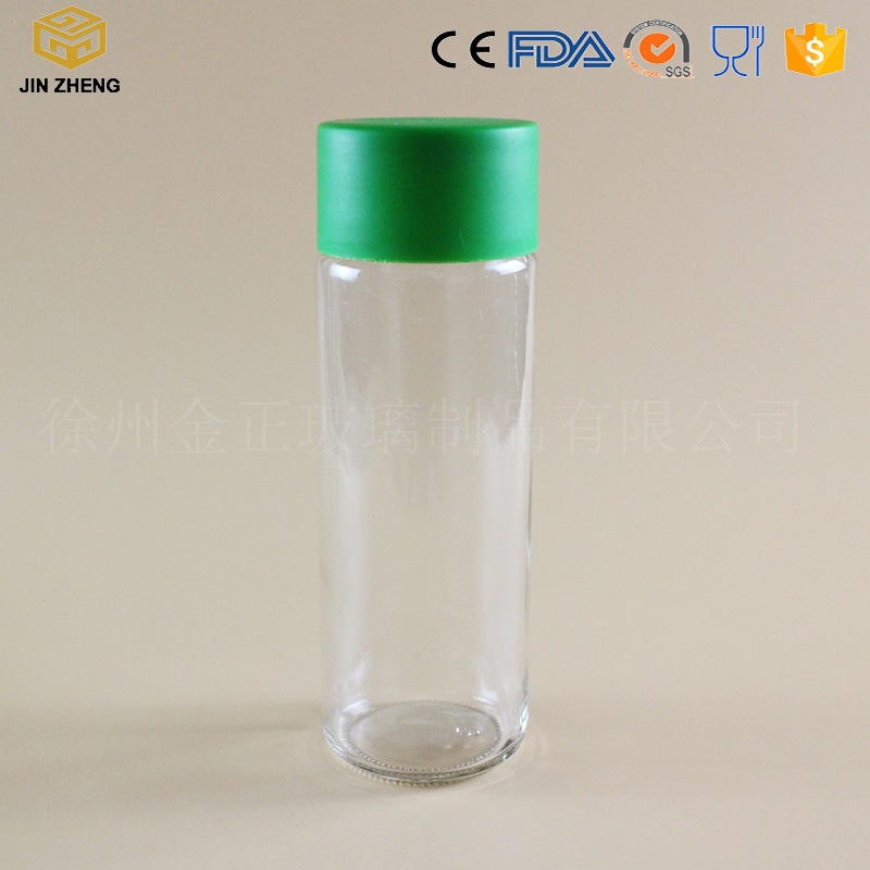 新款VOSS玻璃瓶 300ml透明果汁瓶 密封牛奶瓶 多规格可选