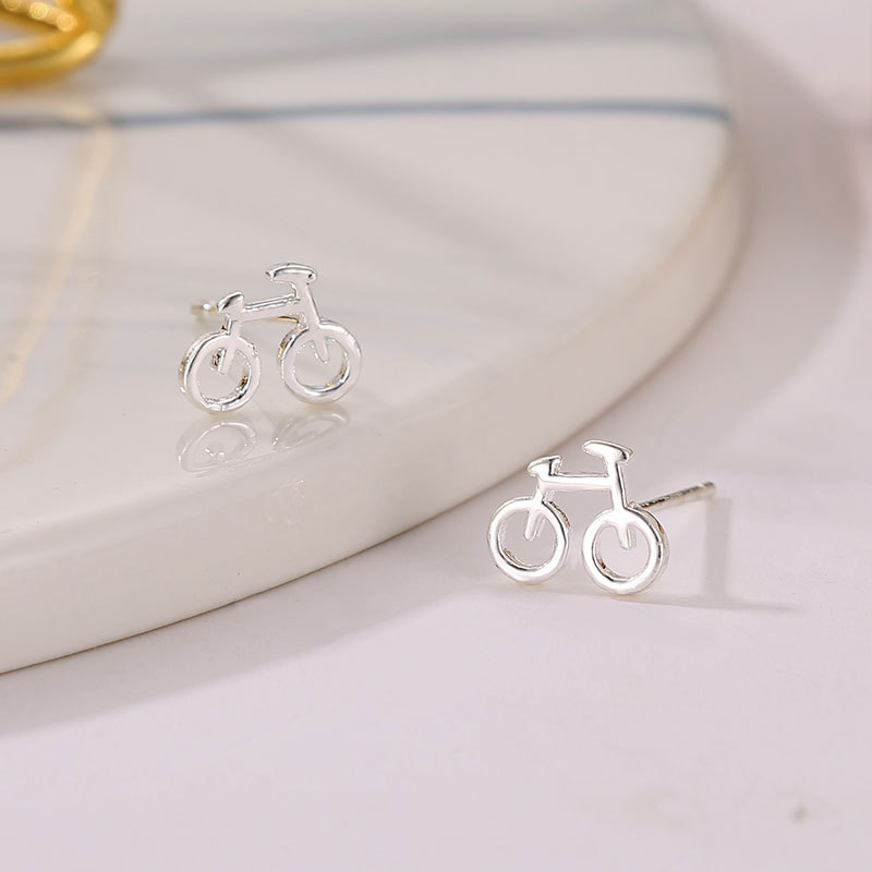 Nouvelles Mini Boucles D&#39;oreilles De Vélo Créatives display picture 4