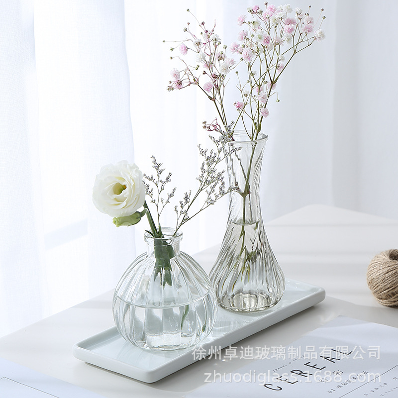 透明玻璃瓶绿萝养花花瓶客厅摆件装饰小花盆水培容器干花插花瓶 价格 厂家 哪里买 我有货 B 5yoho Cn