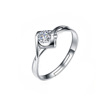 Wedding ring for beloved, zirconium, Korean style, European style