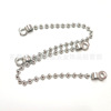 Wholesale stainless steel ball chain wave beads chain Zhu bone buckle chain 4mm stainless steel chain 304 stainless steel ball chain