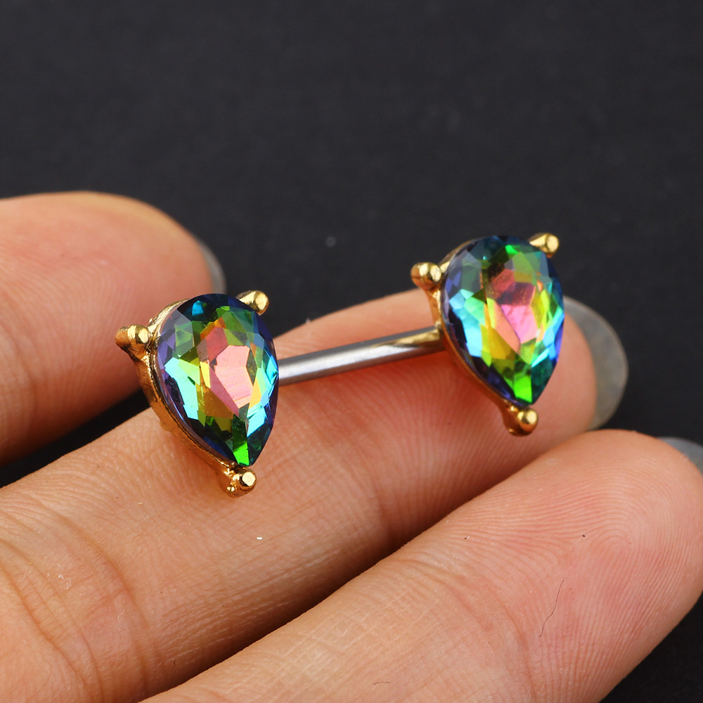 Labret piercing jewelry detail image