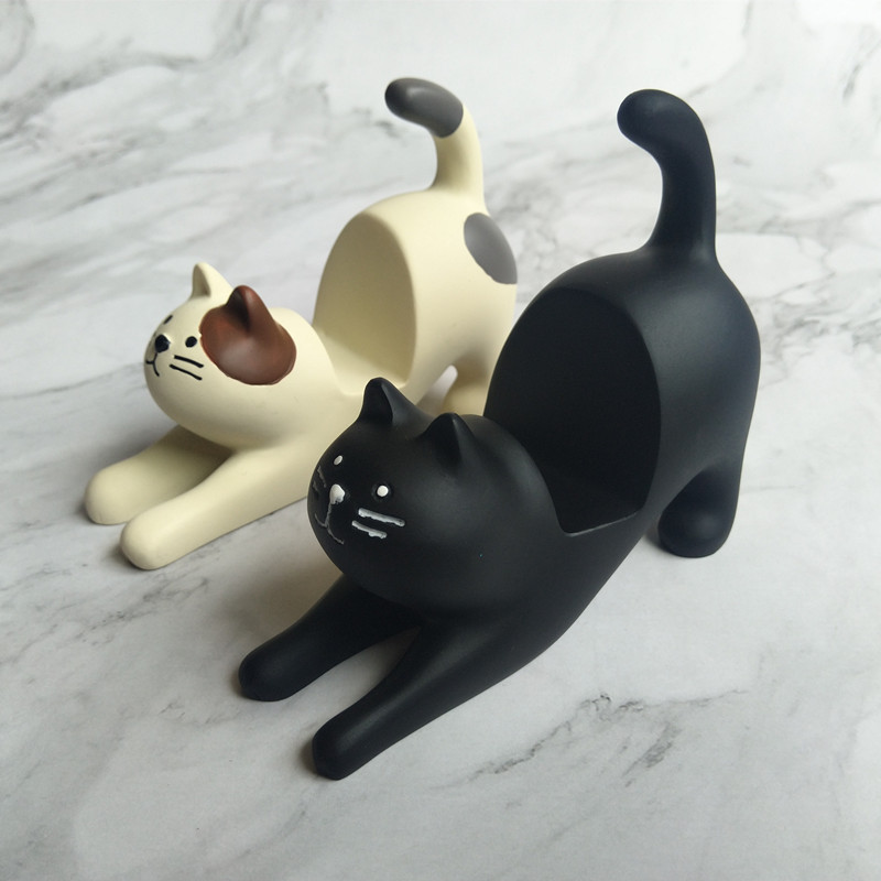 Cartoon Style Cat Plastic Mobile Phone Holder display picture 1