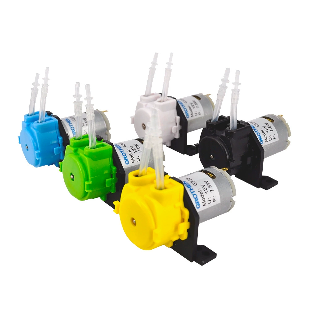 G328 Мини-Перистальтический Насос бытовой небольшой водяной насос бесшумный самовсасывающий насос прямой угол 24 В 12 В