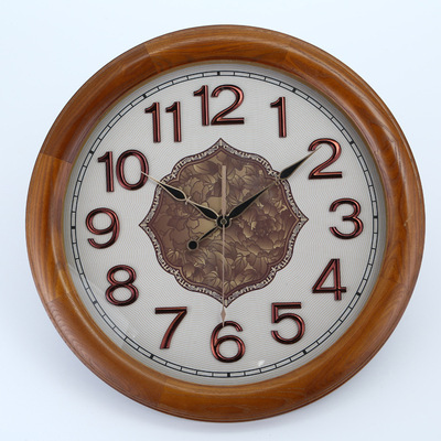 a living room European style Retro woodiness Wall clock G1108A Wall clock Retro Wall clock Mute Wall clock Wall stickers Wall clock