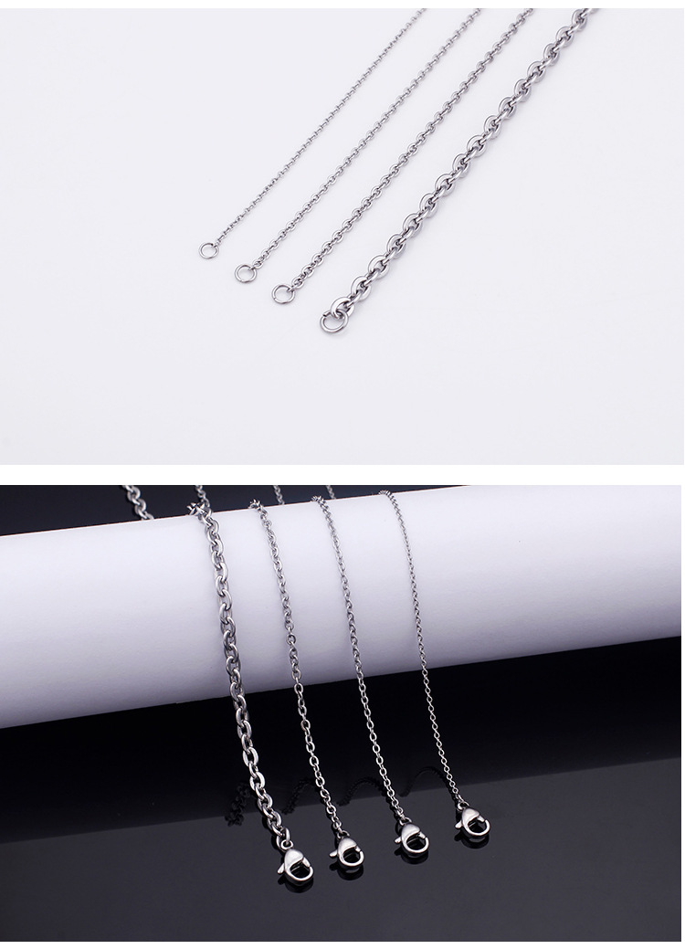 Stainless Steel Necklace Titanium Steel Necklace European and American Foreign Trade Ornament Weldin