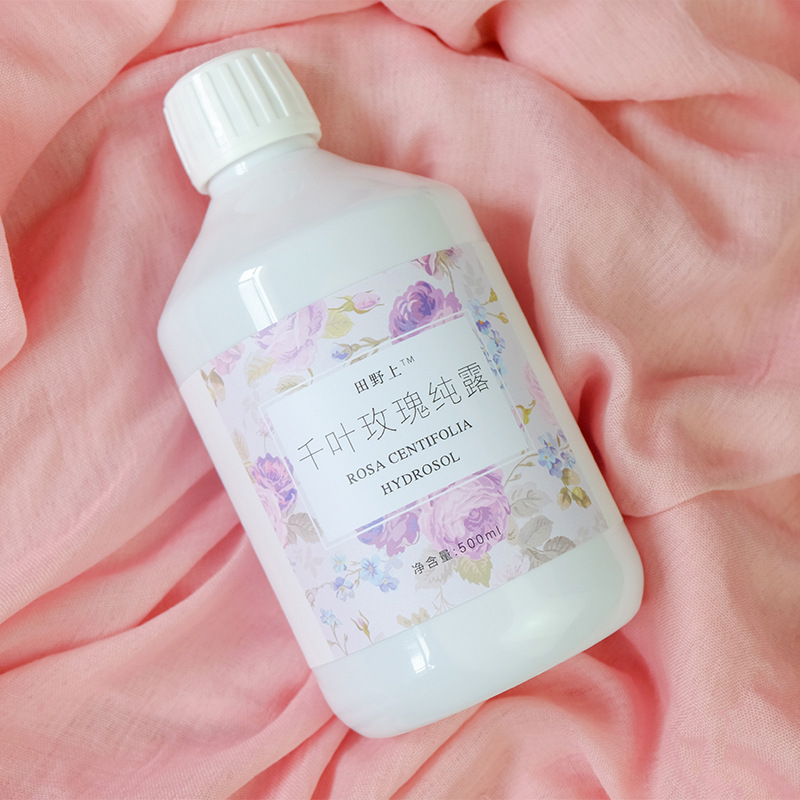 新货厂家直销补水嫩肤提亮肤色500ml千叶玫瑰纯露备案代加工oem|ru