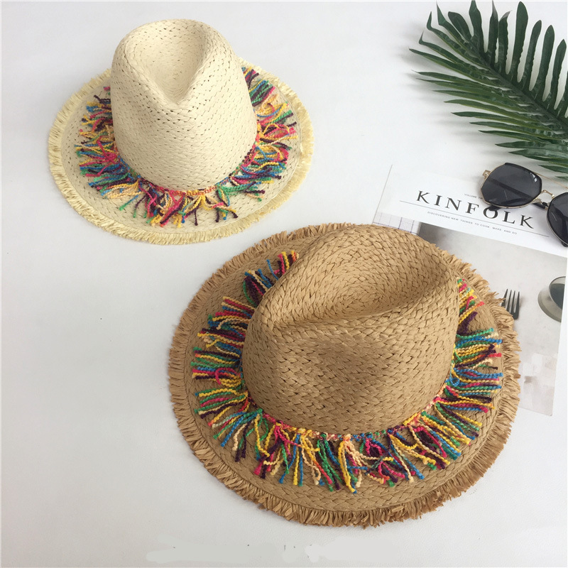 Stylish Women's Straw Hat For Summer Seaside Vacation And Beach_voghion.com