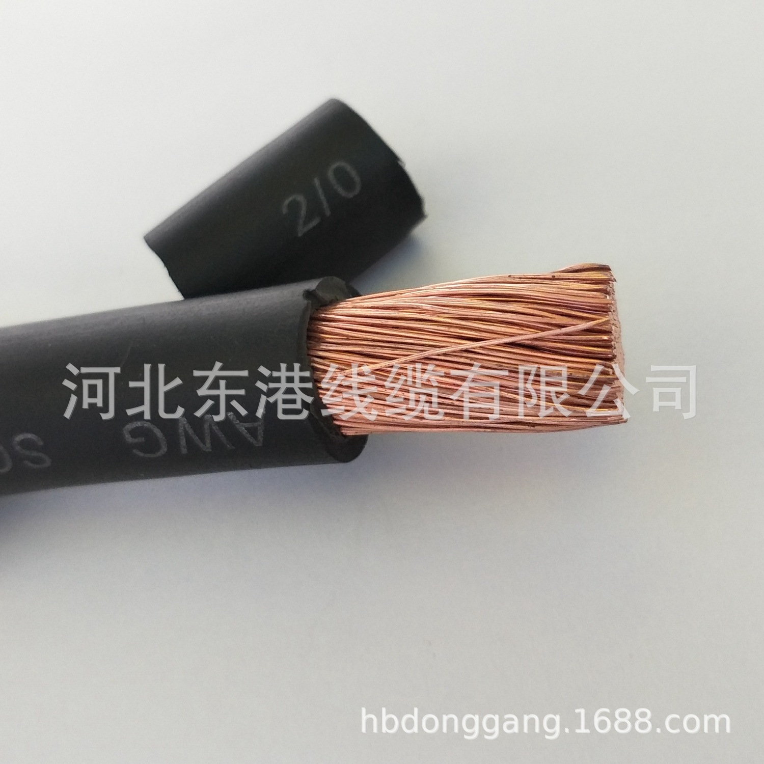 东港裸铜线EPDM美规焊接电缆AWG4电焊线美标电瓶线