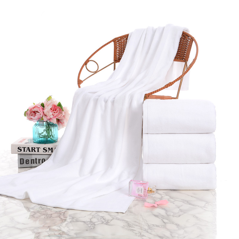 Manufactor Direct selling white Bath towel pure cotton thickening enlarge hotel hotel sauna Foot bath Beauty towel wholesale