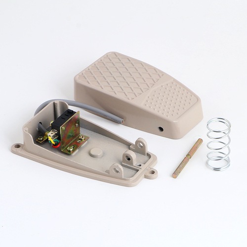 Aluminum shell foot switch FS-2/TFS-2 foot switch silver dot core with cable 10 cm can be extended