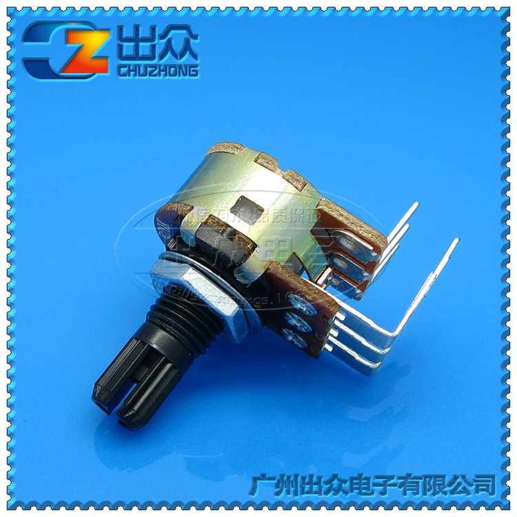 工厂 高质量148双联GB1K~1M-15mm电位器外弯脚(塑料)