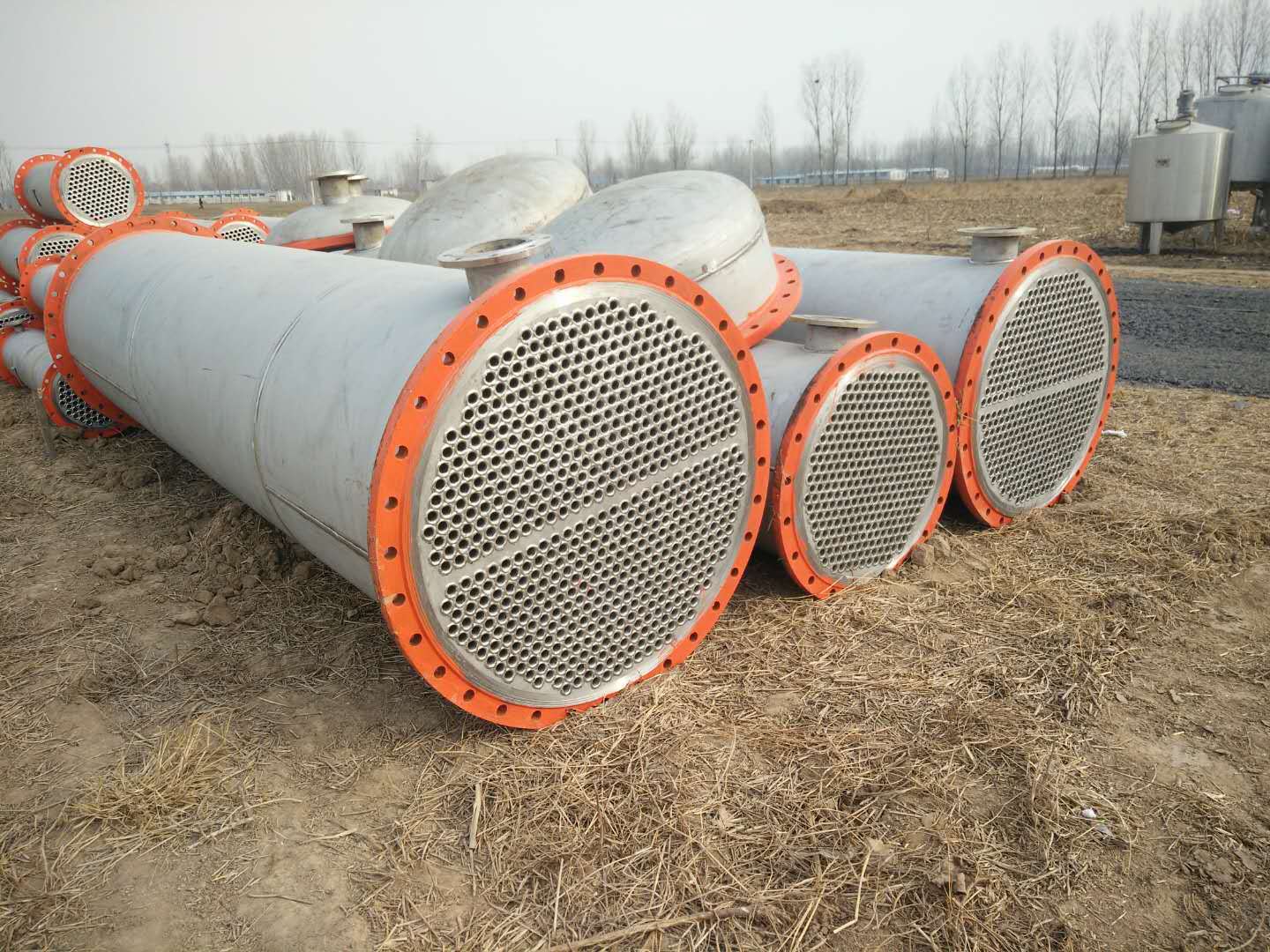 山东转让二手不锈钢冷凝器   二手30平方不锈钢冷凝器  二手冷凝